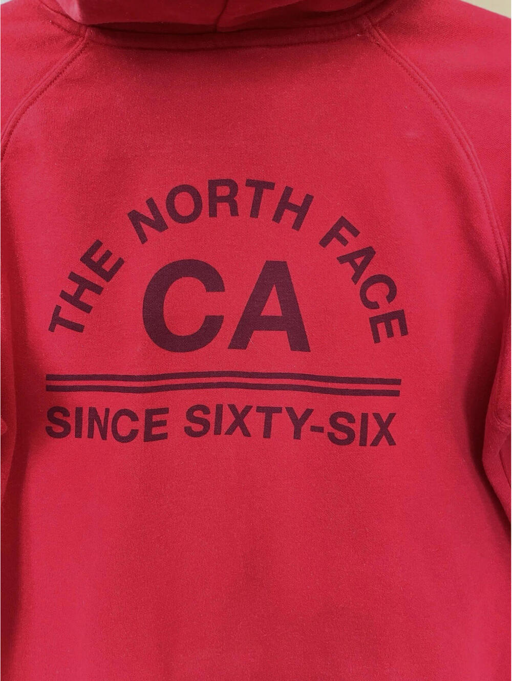 THE NORTH FACE Hoodie Womens Sz Lg Red CA since Sixty Six